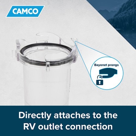 Camco RV SEWER EXTENDER, 9IN CLEAR ADAPTER 39592